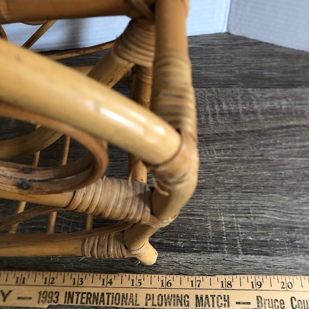 Vtg Bentwood Magazine Rack - Picture 9 of 13